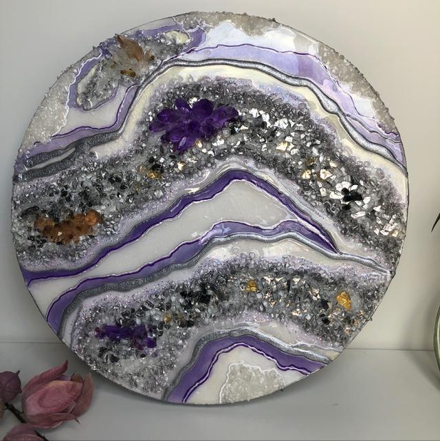 Amethyst Geode Resin