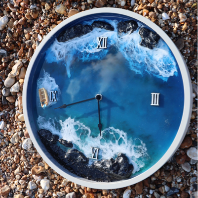 3D Resin Ocean Clock